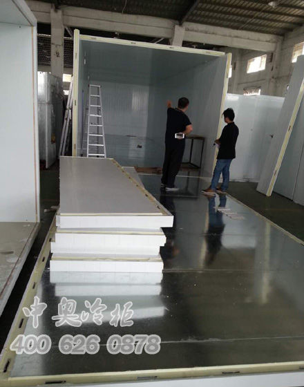 中奥冷柜厂家与平湖华南城18米双温冷库4合作案例